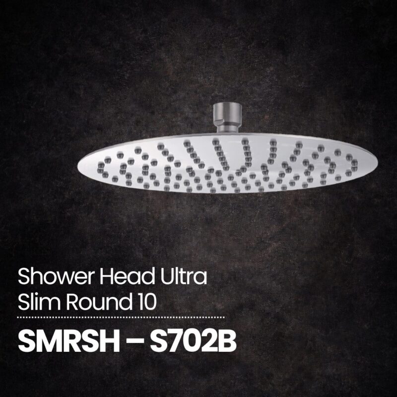 Shower Head Ultra Slim Round 10"- SMRSH - S702B