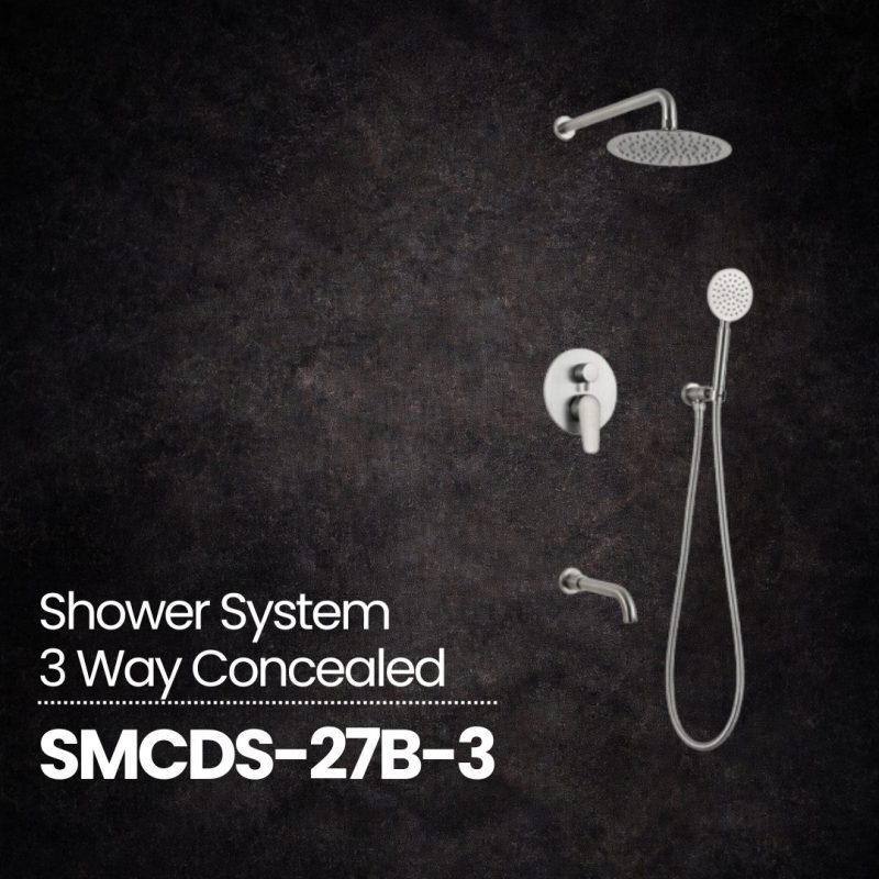 Shower System 3 Way Concealed - SMCDS-27B-3