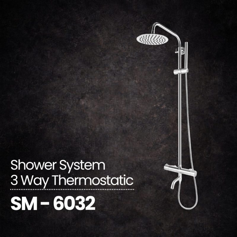 Shower System 3 Way Thermostatic - SM 6032